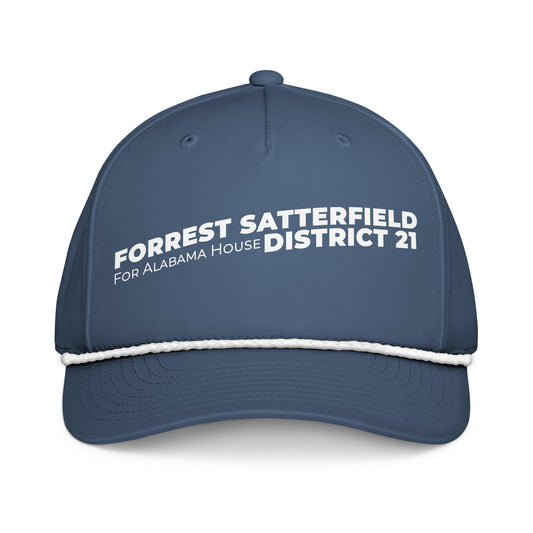 Forrest for Alabama light blue rope cap, front view