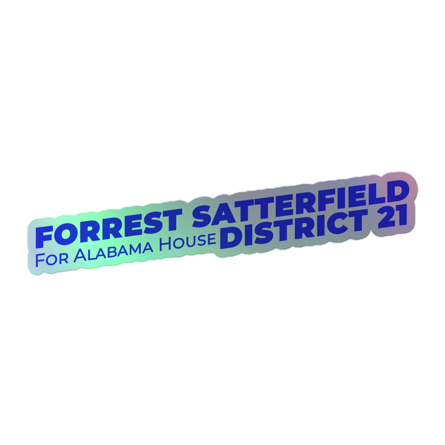 Forrest for Alabama holographic sticker, 5.5 x 5.5 inch