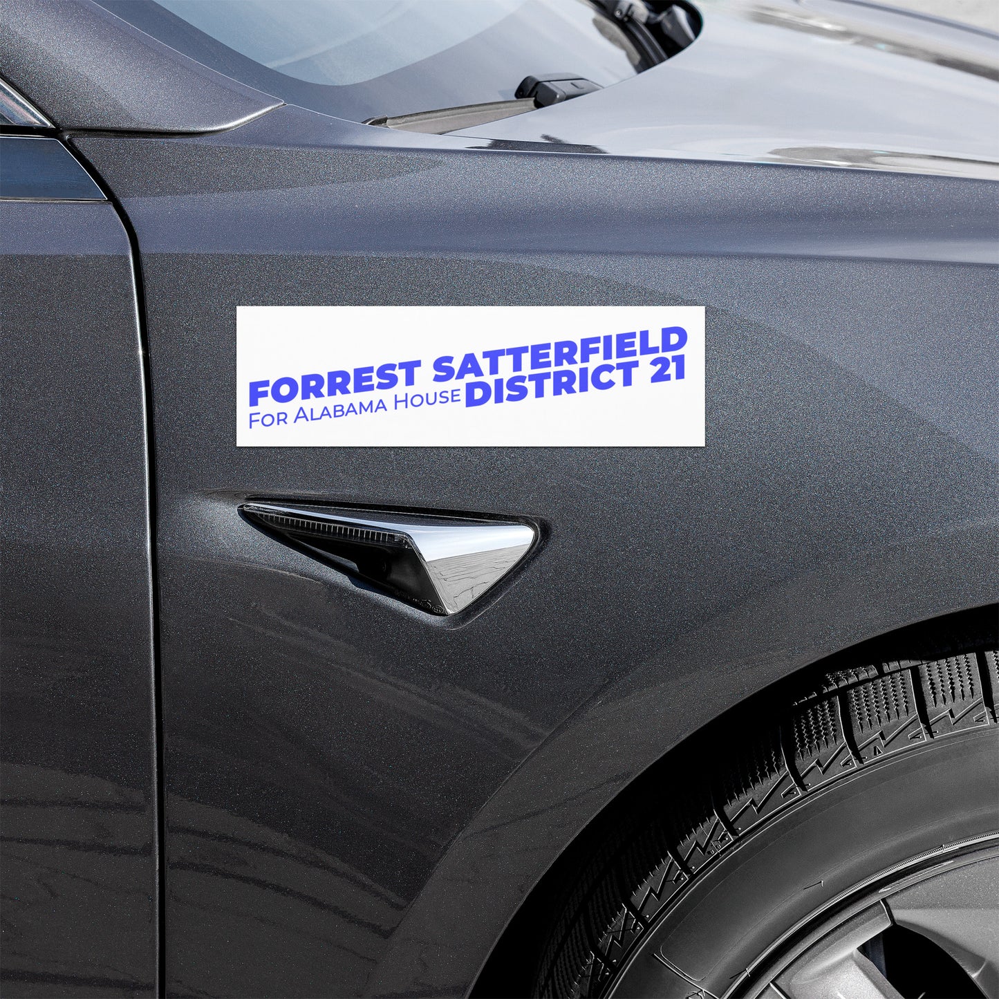 Forrest for Alabama car magnet, 10 x 3 inch, front