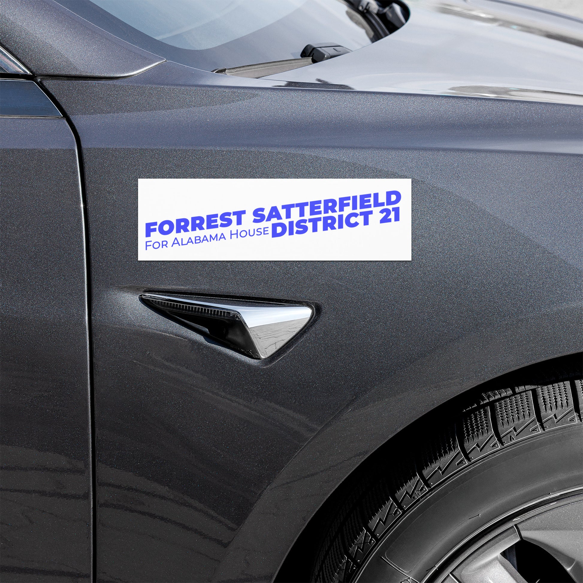 Forrest for Alabama car magnet, 10 x 3 inch, front