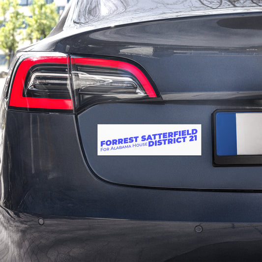 Forrest for Alabama car magnet, 10 x 3 inch, front
