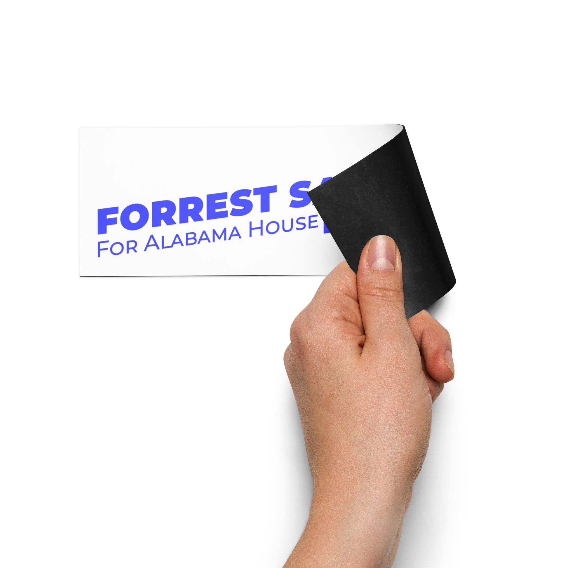 Forrest for Alabama car magnet, 10 x 3 inch, size detail