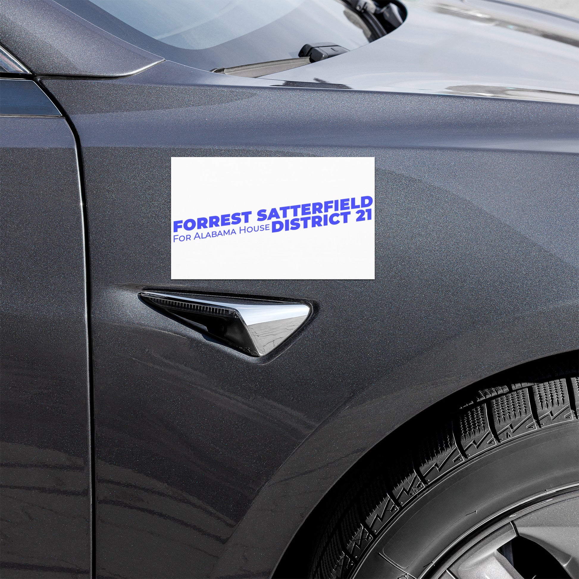 Forrest for Alabama car magnet, 7.5 x 4.5 inch, front