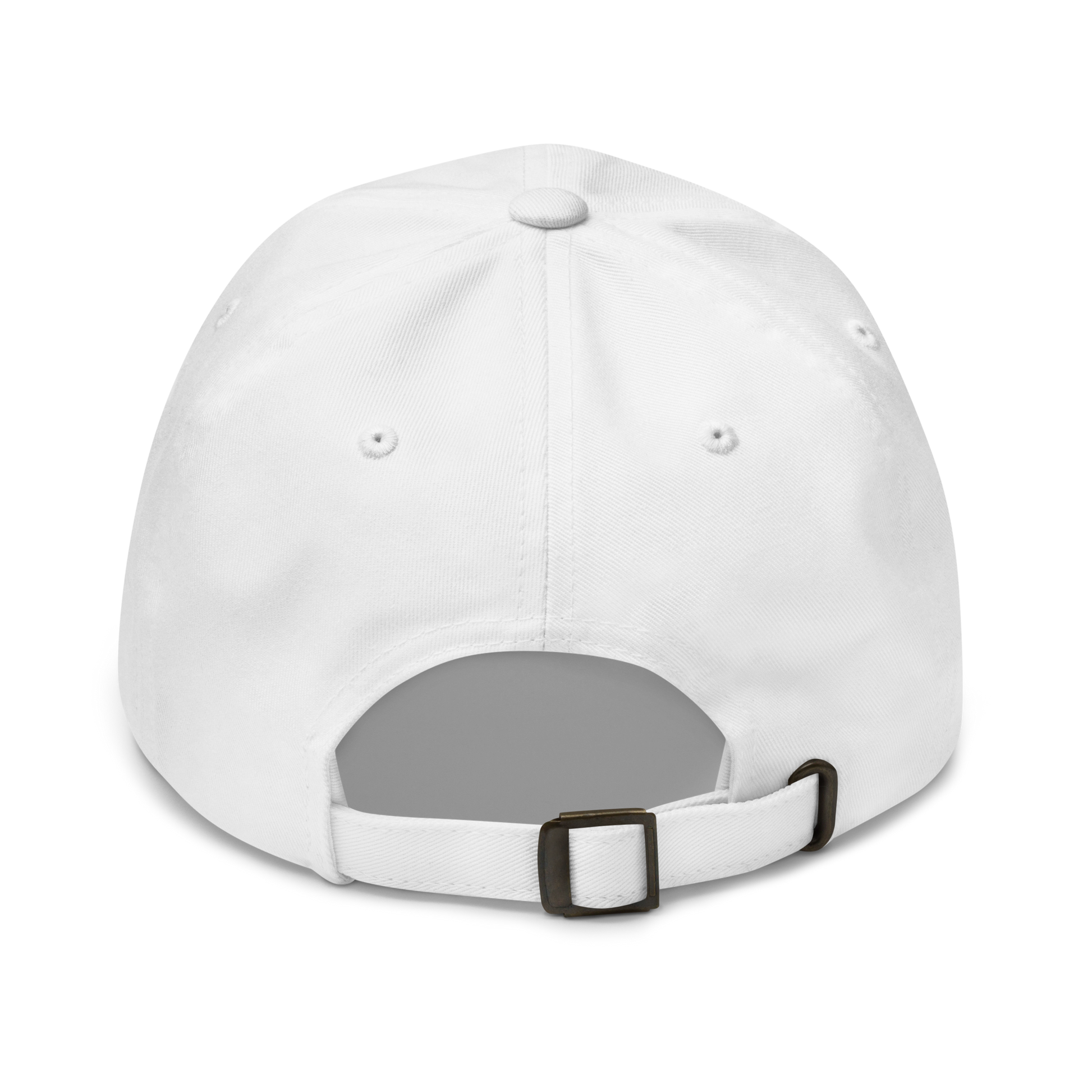 Run Forrest Run white dad hat, back view