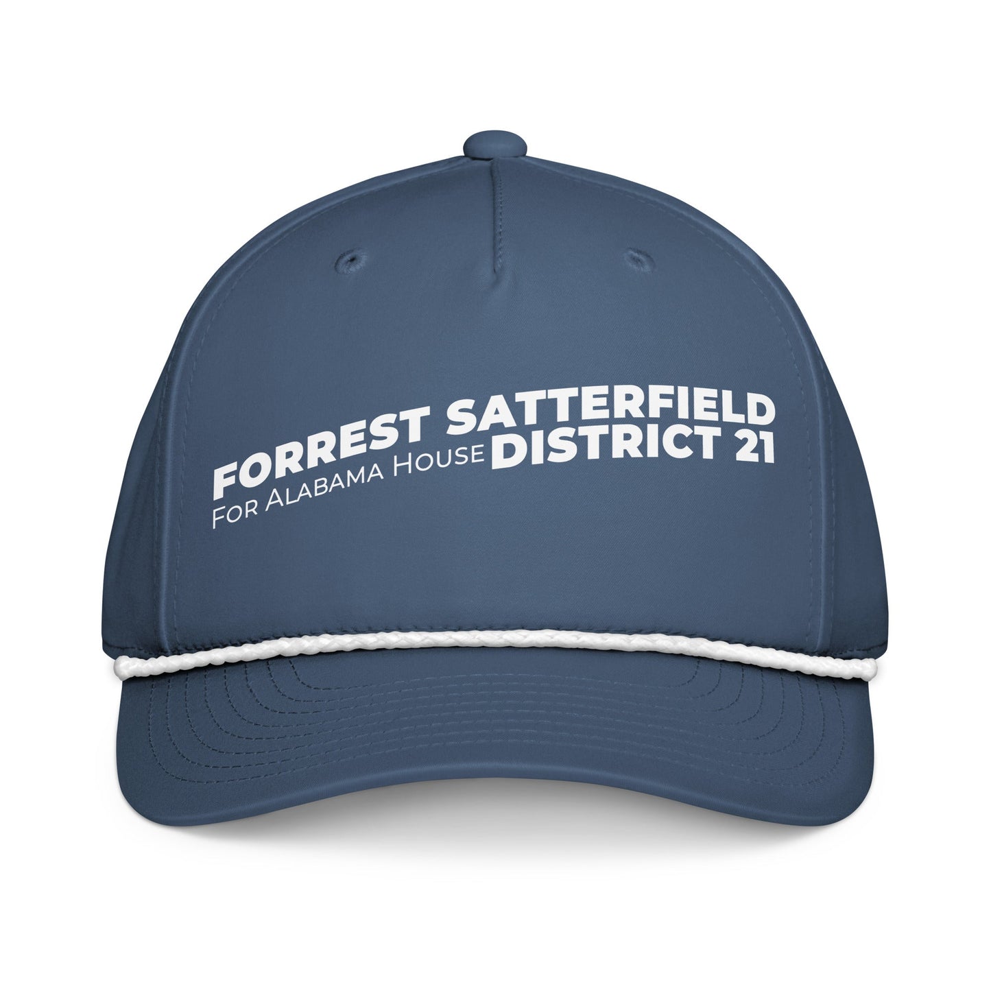 Forrest for Alabama light blue rope cap, front view