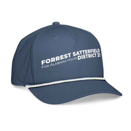 Forrest for Alabama light blue rope cap, right front view