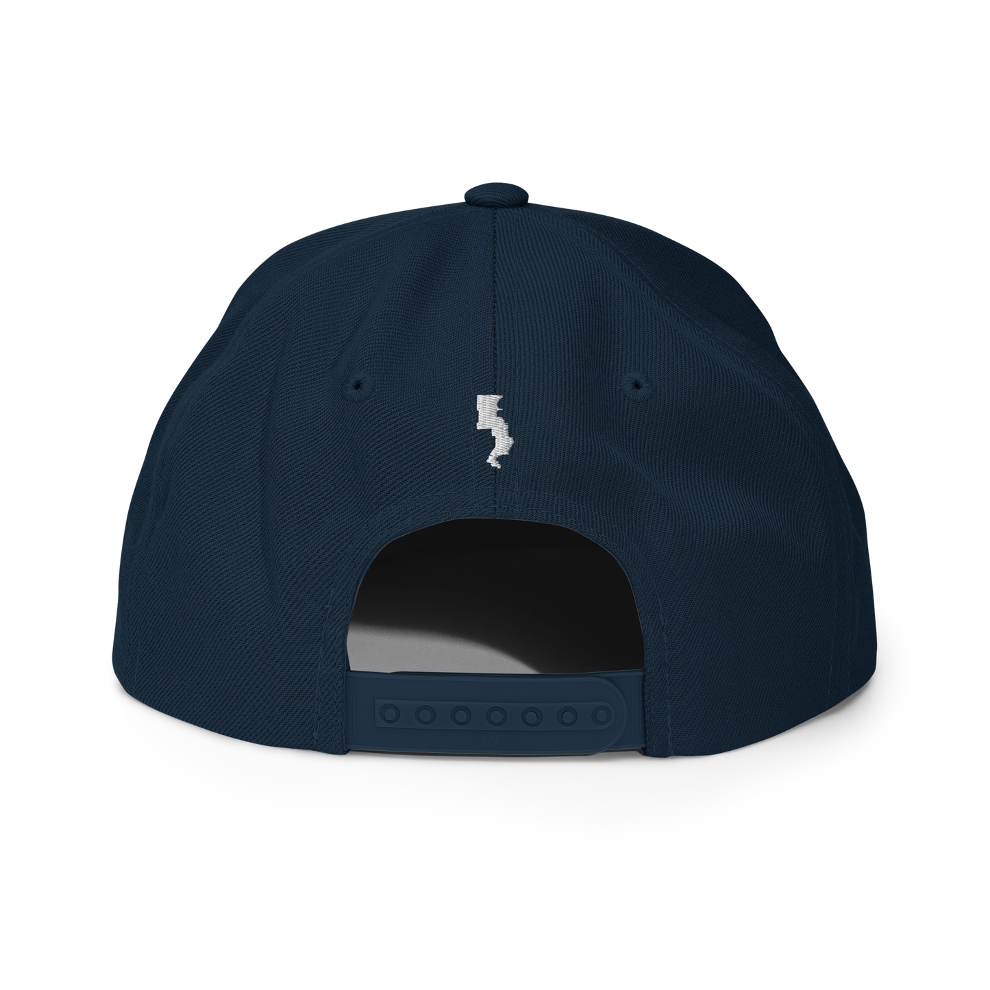 Run Forrest Run dark navy snapback hat, back view