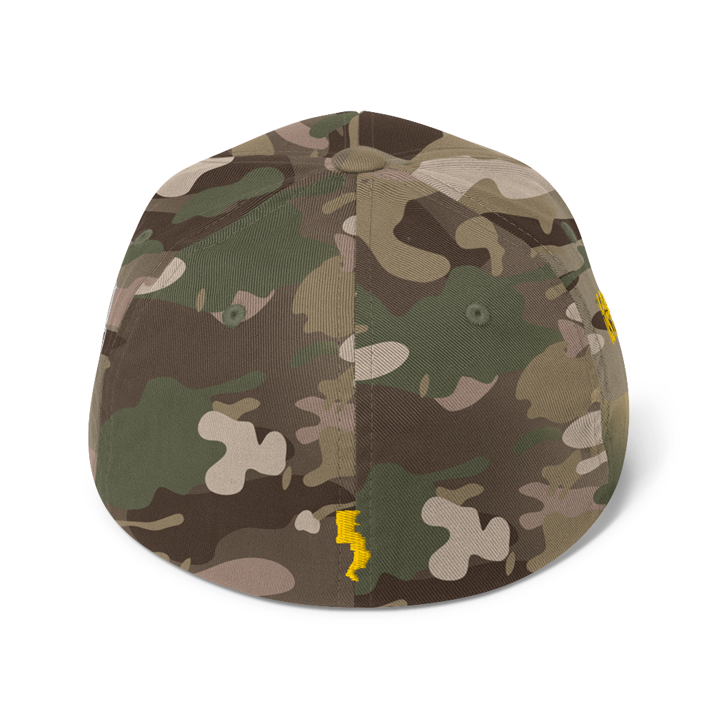 Run Forrest Run structured twill cap, Multicam Green camo, back view