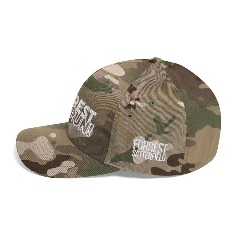 Run Forrest Run structured twill cap, Multicam Green camo, left side view