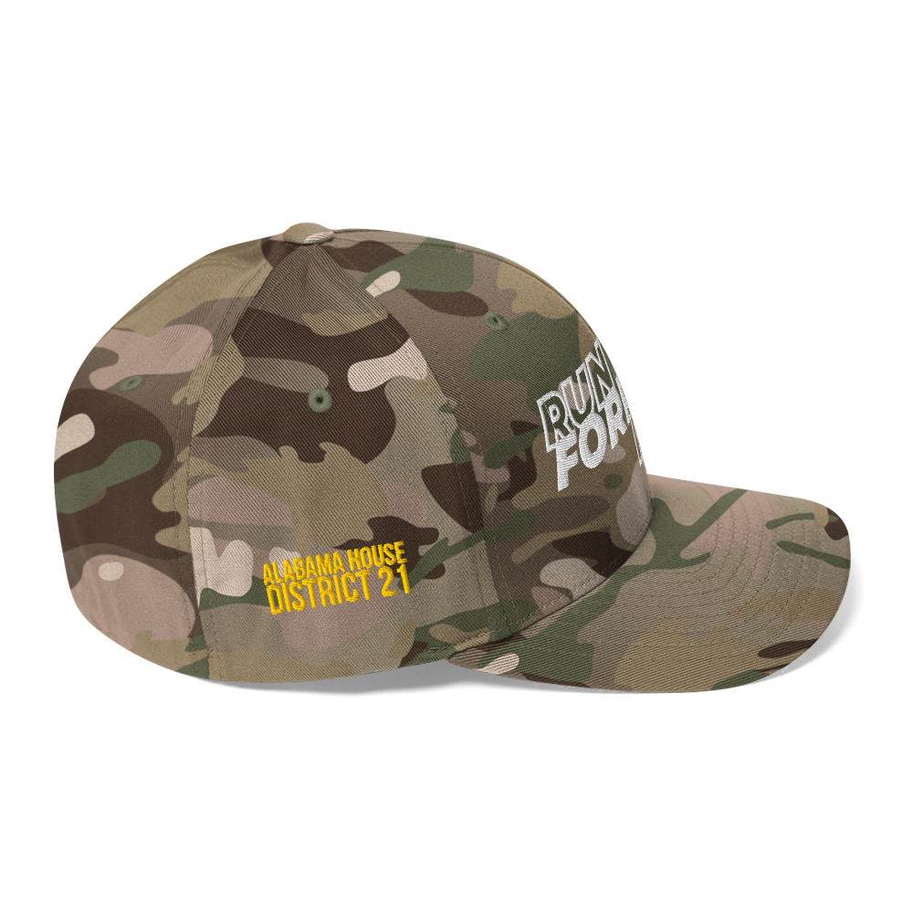Run Forrest Run structured twill cap, Multicam Green camo, right side view