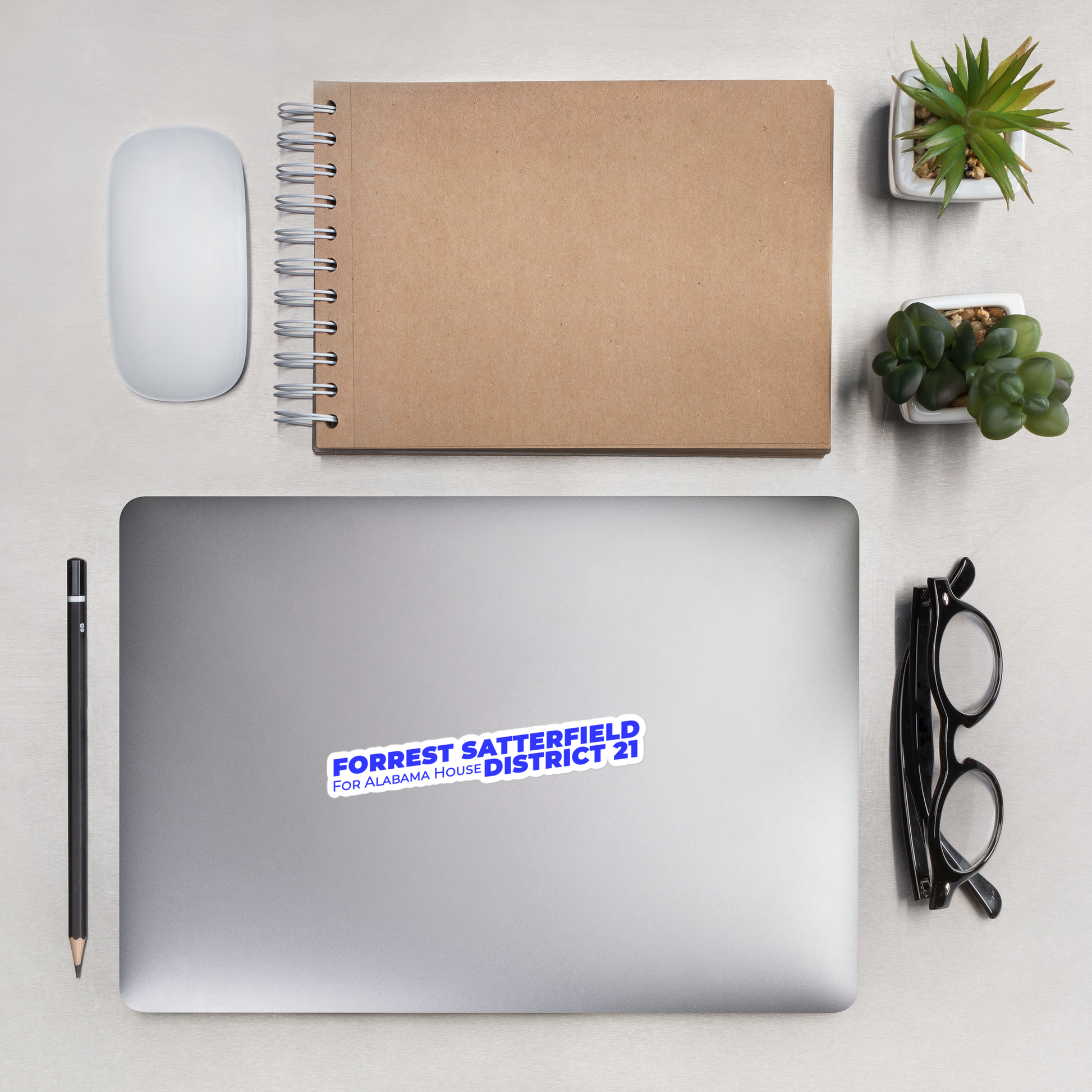 Forrest for Alabama sticker shown applied to a surface