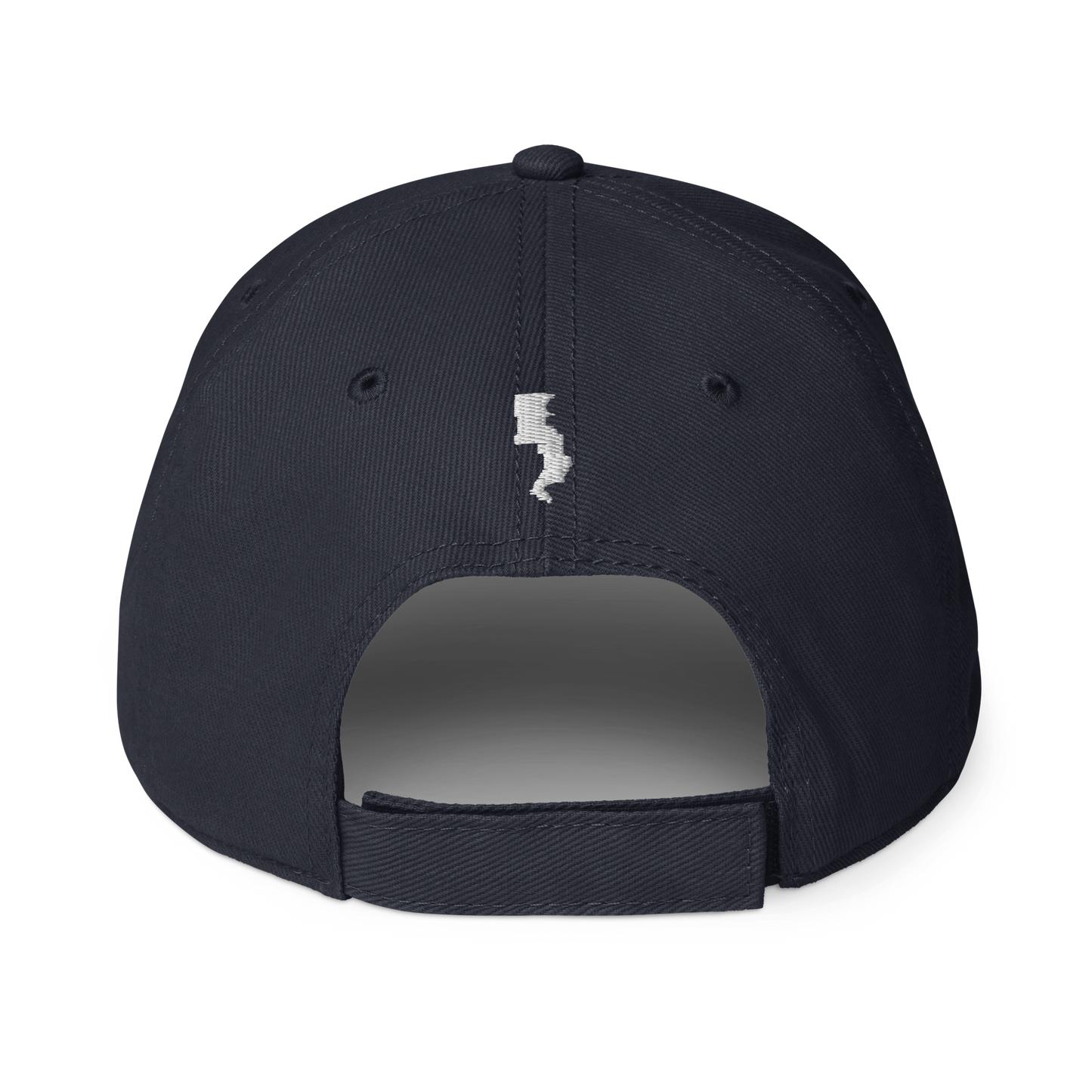Run Forrest Run dark navy low-profile baseball cap, back view