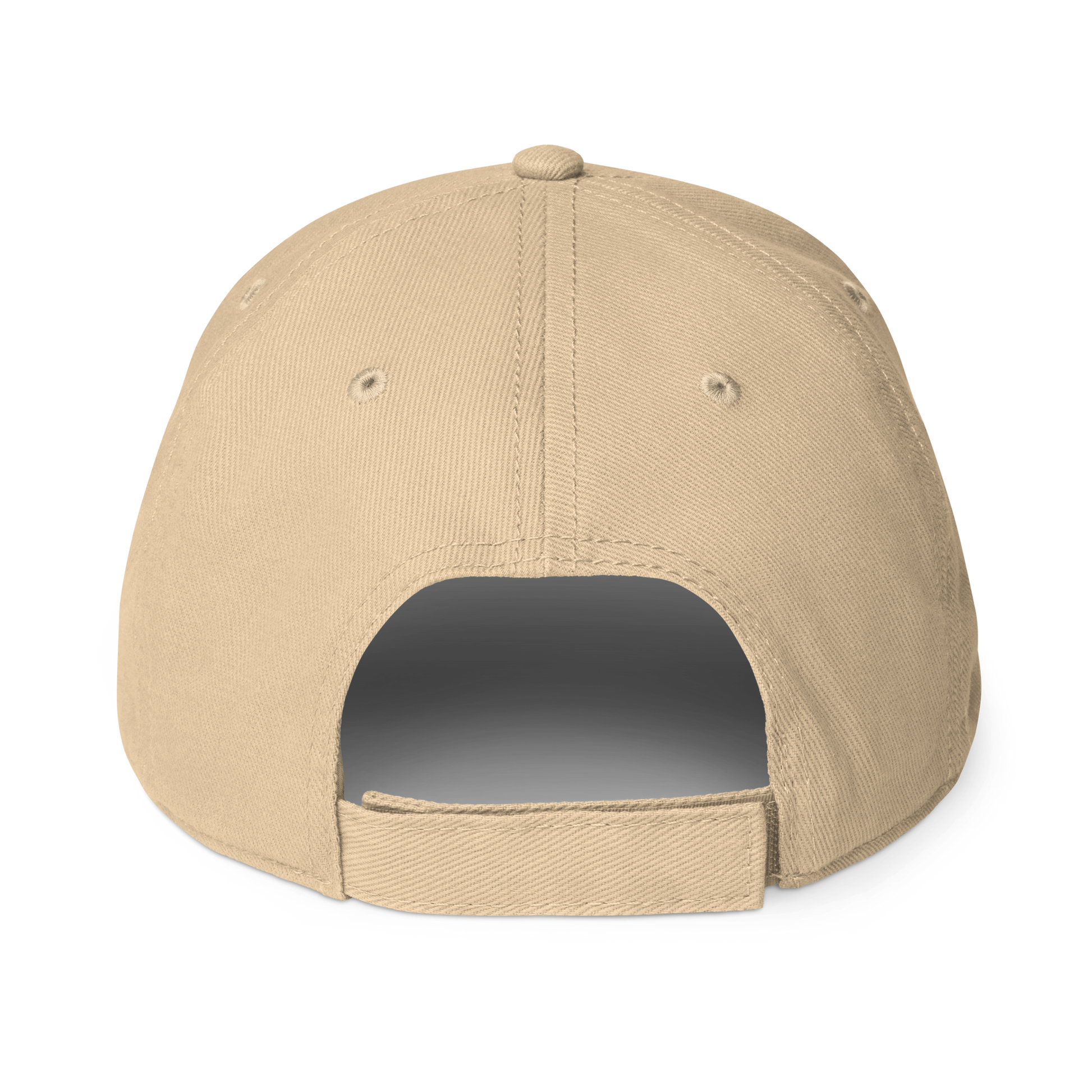 Forrest for Alabama khaki baseball cap, back view