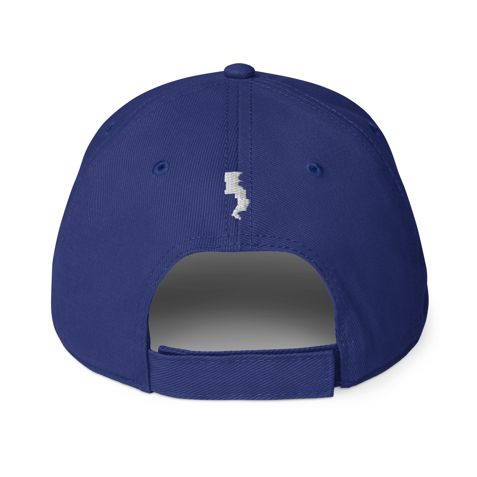 Run Forrest Run royal blue low-profile baseball cap, back view