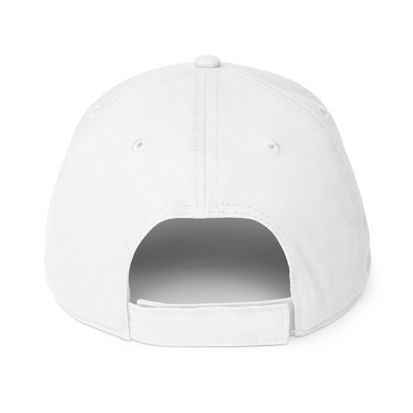 Forrest for Alabama white baseball cap, back view