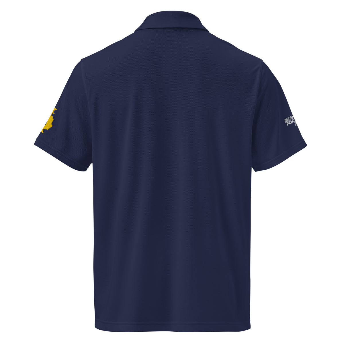 Forrest for Alabama navy Under Armour performance polo, back view