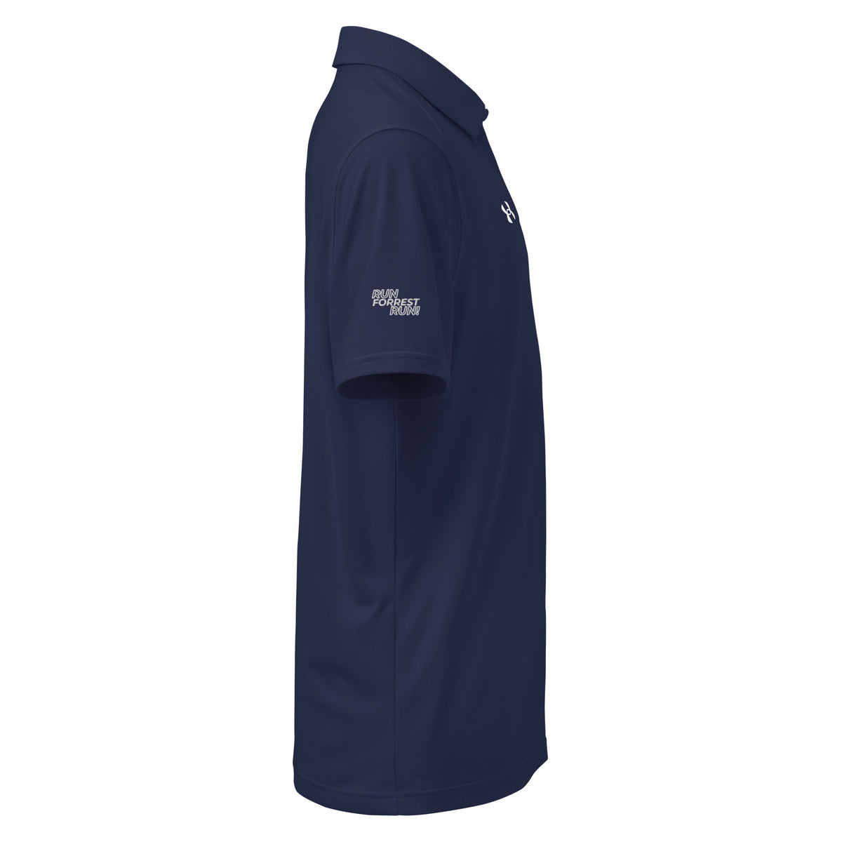 Forrest for Alabama navy Under Armour performance polo, right side view