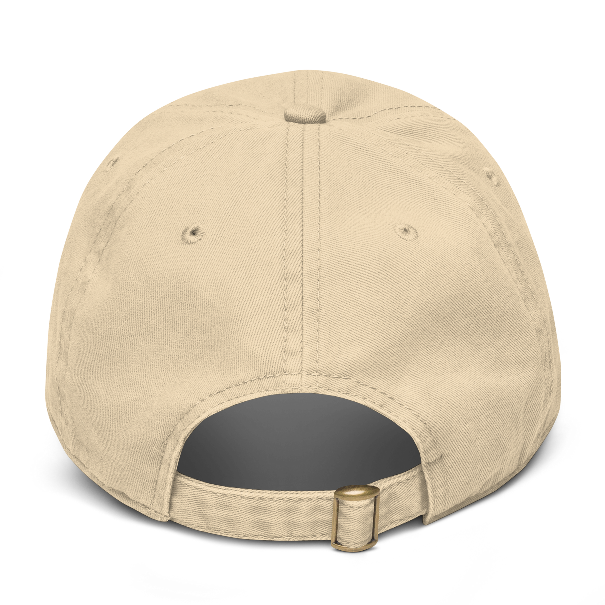 Forrest for Alabama garment-washed khaki cap, back view