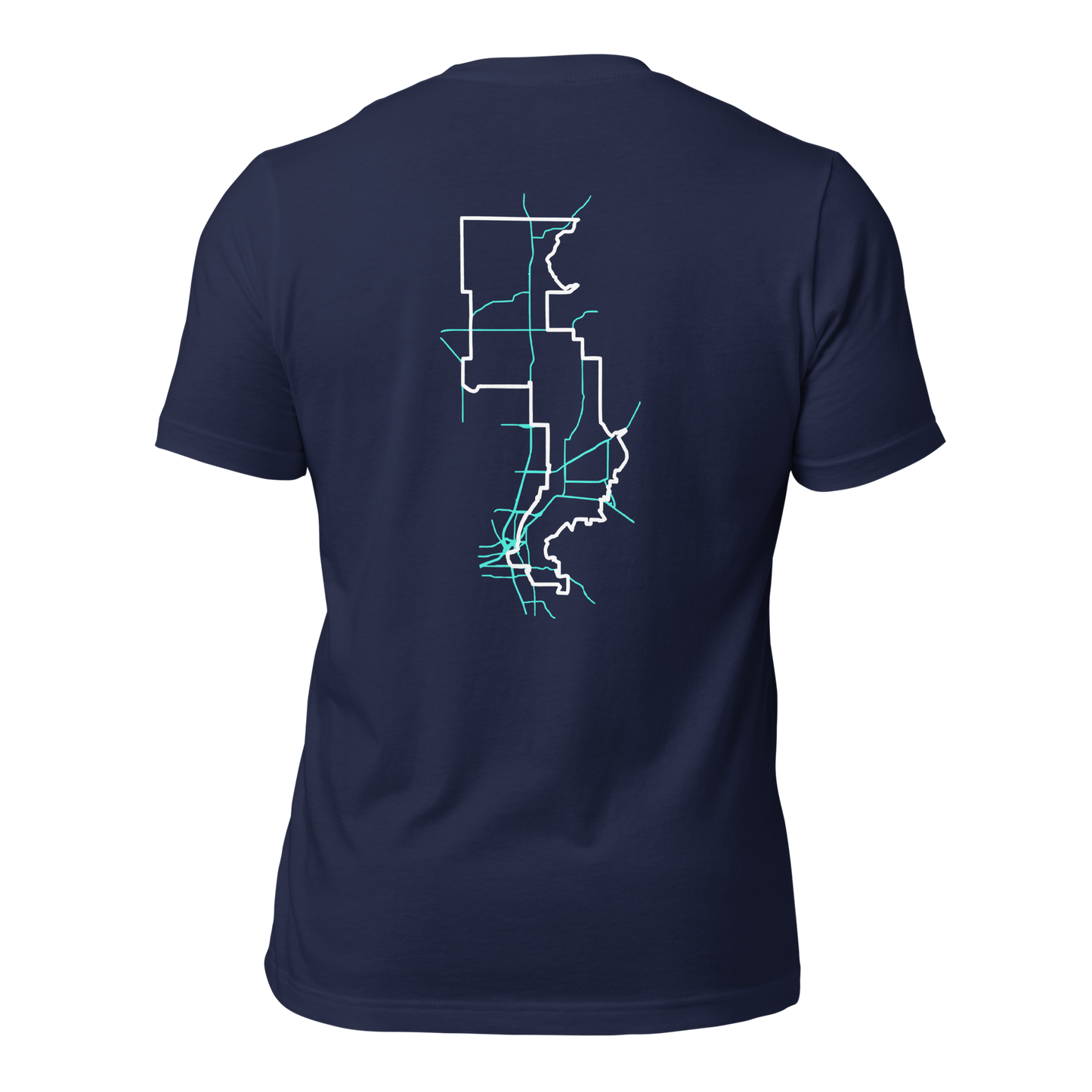 Forrest for Alabama navy campaign t-shirt, back view