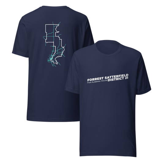 Forrest for Alabama Campaign T-Shirt (Navy)